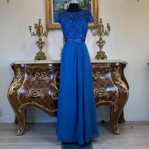 Meier Collection mother of bride formal evening dress